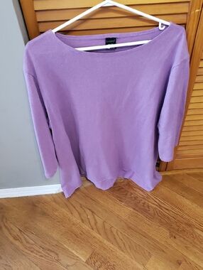 Petite Sophisticate Lavender Boatneck Tunic
